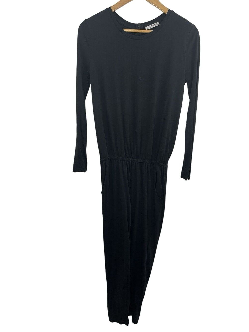 Zara Women’s Romper Pants S Black Long Sleeve Jumper One Piece Small Whimsigoth